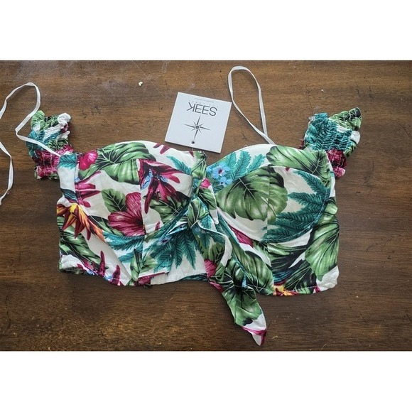 SEEK THE LABEL Other - NWT Seek The Label M Tropical Off Shoulder Crop Top Bandeau 125735
